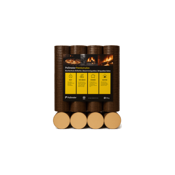 Briquettes 100% Hêtre Premium - 960kg (96 sacs de 10 kg) – Image 3